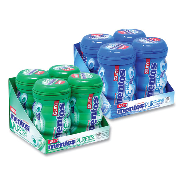 Mentos® Pure Fresh Gum Variety Pack, Fresh Mint/Spearmint, 50 Pieces/Bottle, 8 Bottles/Carton, Ships in 1-3 Business Days (GRR60000727) Case of 8