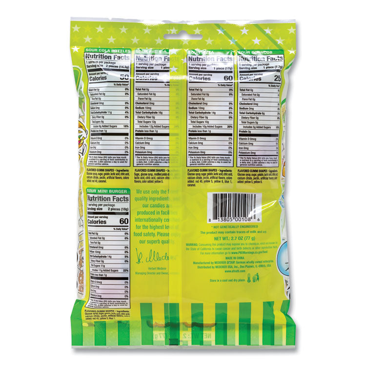 efrutti® Sour Lunch Candy, Sour, 2.7 oz Bag, 12/Carton, Ships in 1-3 Business Days (GRR22002143) Case of 12