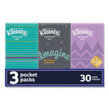 Kleenex® On The Go Packs Facial Tissues, 3-Ply, White, 10 Sheets/Pouch, 3 Pouches/Pack, 36 Packs/Carton (KCC11976) Case of 36