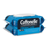 Cottonelle® Fresh Care Flushable Cleansing Cloths, 1-Ply, 3.73 x 5.5, White, 84/Pack, 8 Packs/Carton (KCM35970CT) Case of 8