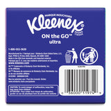 Kleenex® On The Go Packs Facial Tissues, 3-Ply, White, 10 Sheets/Pouch, 8 Pouches/Pack, 12 Packs/Carton (KCC46651CT) Case of 12