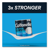 Cottonelle® Ultra CleanCare Toilet Paper, Strong Tissue, Mega Rolls, Septic Safe, 1-Ply, White, 284/Roll, 12 Rolls/Pack, 48 Rolls/Carton (KCC54151)