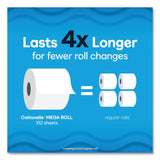 Cottonelle® Ultra CleanCare Toilet Paper, Strong Tissue, Mega Rolls, Septic Safe, 1-Ply, White, 284/Roll, 12 Rolls/Pack, 48 Rolls/Carton (KCC54151)