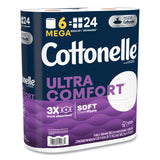 Cottonelle® Ultra ComfortCare Toilet Paper, Soft Tissue, Mega Rolls, Septic Safe, 2-Ply, White, 284/Roll, 6 Rolls/Pack, 36 Rolls/Carton (KCM55707) Case of 36