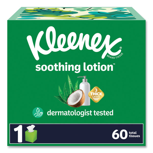 Kleenex® Lotion Facial Tissue, 3-Ply, White, 60 Sheets/Box, 27 Boxes/Carton (KCM54271) Case of 1620
