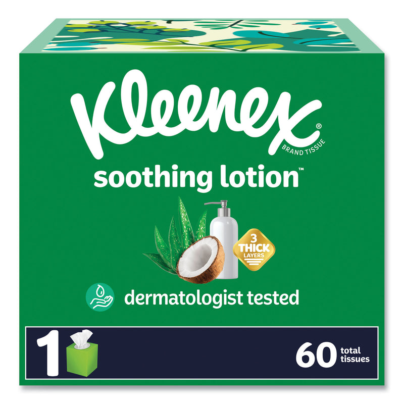 Kleenex® Lotion Facial Tissue, 3-Ply, White, 60 Sheets/Box, 27 Boxes/Carton (KCM54271) Case of 1620