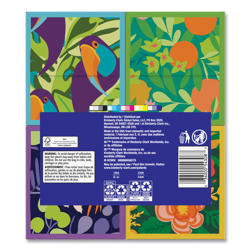 Kleenex® Ultra Soft Facial Tissue, 3-Ply, White, 60 Sheets/Box, 4 Boxes/Pack, 12 Packs/Carton (KCM54308) Case of 12