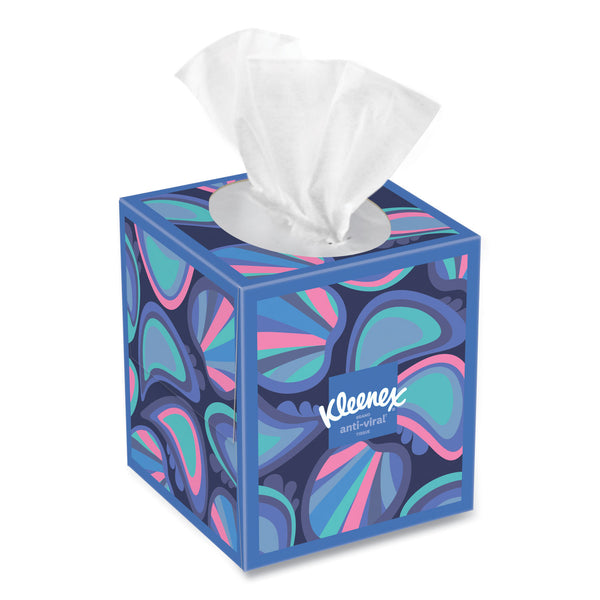 Kleenex® Anti-Viral Facial Tissue, 3-Ply, White, 55 Sheets/Box, 27 Boxes/Carton (KCM54505) Case of 27