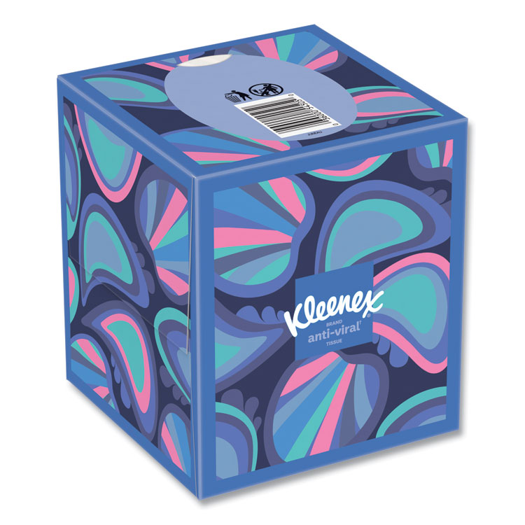 Kleenex® Anti-Viral Facial Tissue, 3-Ply, White, 55 Sheets/Box, 27 Boxes/Carton (KCC54505)