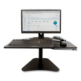 Victor® High Rise Adjustable Stand-Up Desk Converter, 28" x 23" x 12" to 16.75", Black, Ships in 1-3 Business Days (VCTDC200)