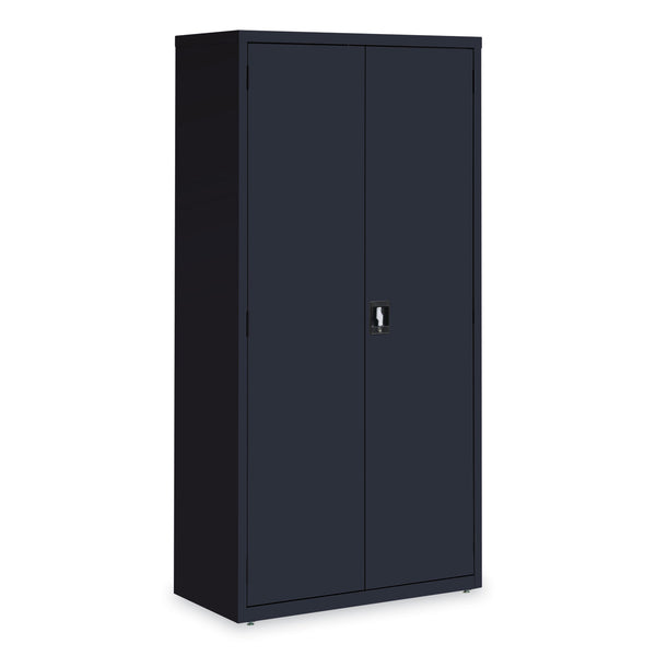 Alera® Economy Assembled Storage Cabinets, 5 Shelves, 36" x 18" x 72", Black (ALEHCM7218BK) Each