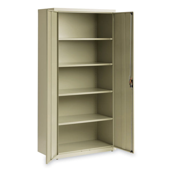 Alera® Economy Assembled Storage Cabinets, 5 Shelves, 36" x 18" x 72", Putty (ALEHCM7218PY) Each