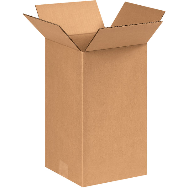 8 x 8 x 14" Tall Corrugated Boxes, Bundle Of 25 Bundle Of 25