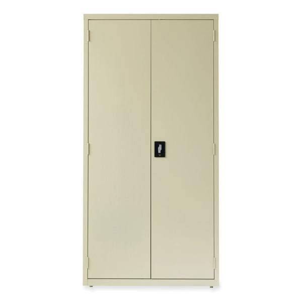 Alera® Economy Assembled Storage Cabinets, 5 Shelves, 36" x 18" x 72", Putty (ALEHCM7218PY) Each