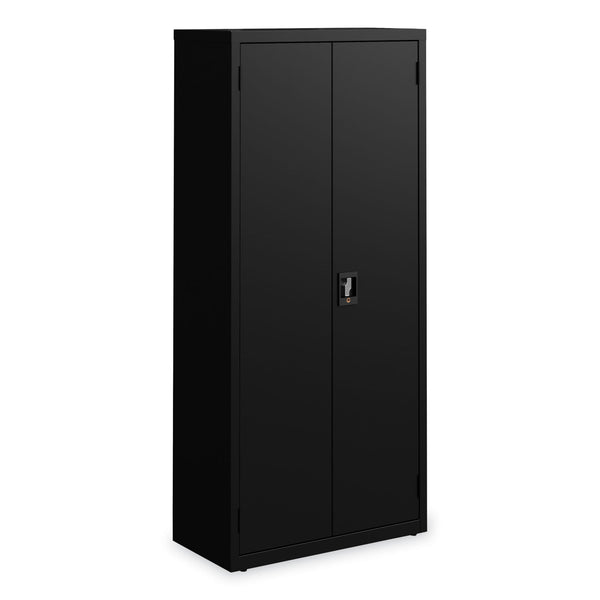 Alera® Economy Assembled Storage Cabinets, 4 Shelves, 30" x 15" x 66", Black (ALEHCM6615BK) Each