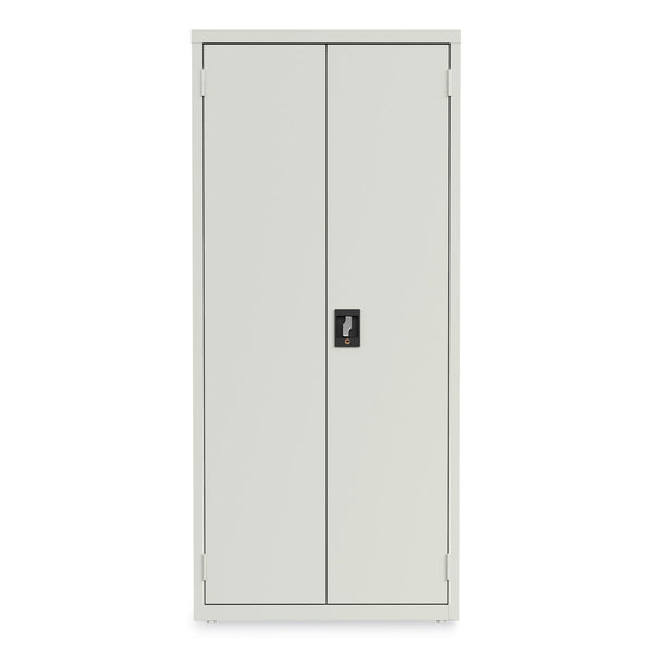 Alera® Economy Assembled Storage Cabinets, 4 Shelves, 30" x 15" x 66", Light Gray (ALEHCM6615LG) Each