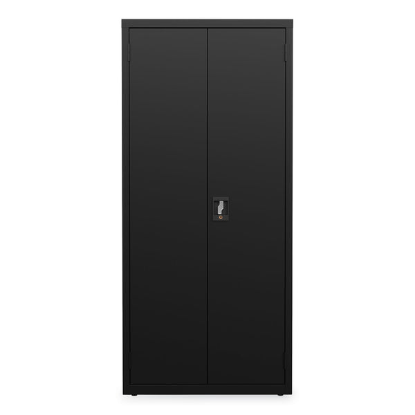 Alera® Economy Assembled Storage Cabinets, 4 Shelves, 30" x 15" x 66", Black (ALEHCM6615BK) Each
