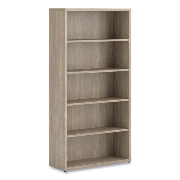 HON® 10500 Series Laminate Bookcase, Five Shelves, 36" x 13" x 71", Kingswood Walnut (HON105535LKI1)