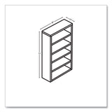 HON® 10500 Series Laminate Bookcase, Five Shelves, 36" x 13" x 71", Kingswood Walnut (HON105535LKI1)