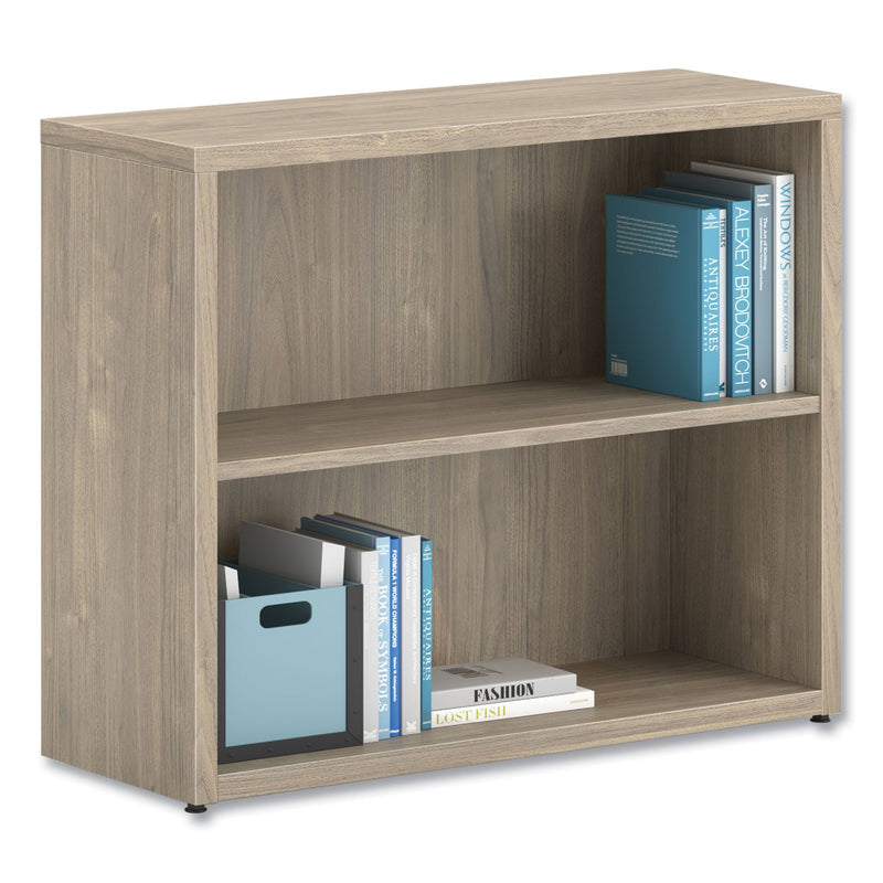 HON® 10500 Series Laminate Bookcase, Two Shelves, 36" x 13" x 29.5", Kingswood Walnut (HON105532LKI1)