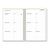 Blue Sky® Day Designer Tile Weekly/Monthly Planner, Geometric Artwork, 8 x 5, Blue/White Cover, 12-Month (Jan to Dec): 2026 (BLS101410) Each