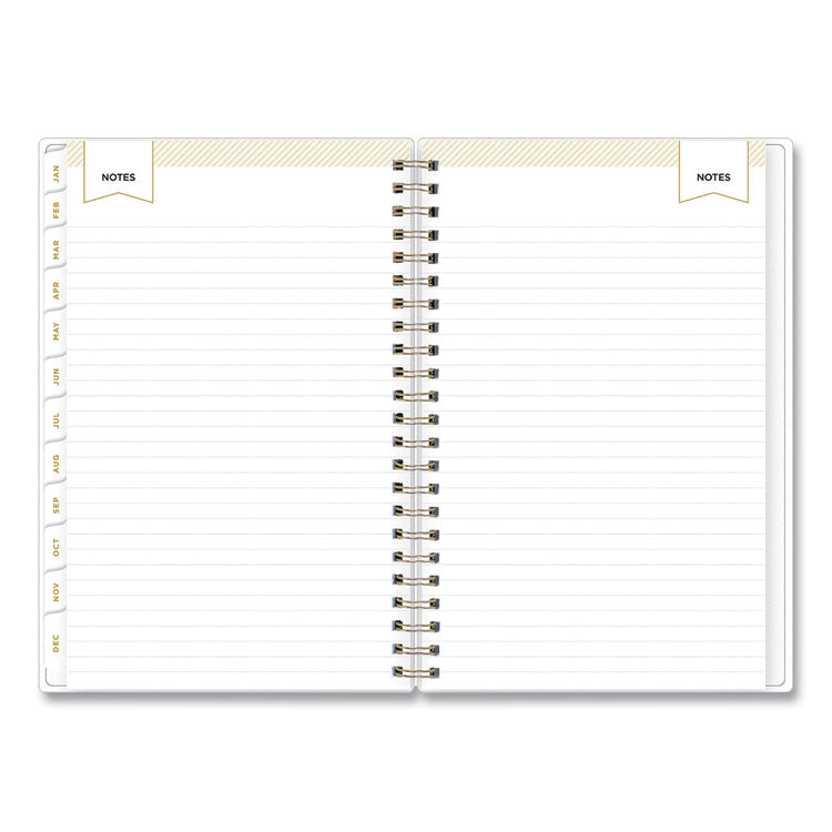 Blue Sky® Day Designer Tile Weekly/Monthly Planner, Geometric Artwork, 8 x 5, Blue/White Cover, 12-Month (Jan to Dec): 2026 (BLS101410) Each