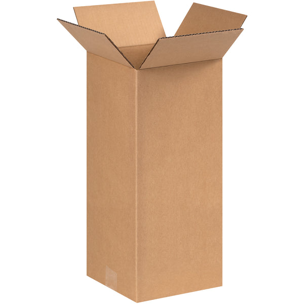 8 x 8 x 17" Tall Corrugated Boxes, Bundle Of 25 Bundle Of 25