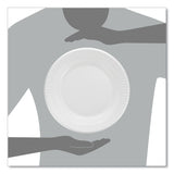 Dart Quiet Classic Laminated Foam Dinnerware, Plate, 10" dia, White, 500/Carton (DCC10PWQ) 4 Packs of 125