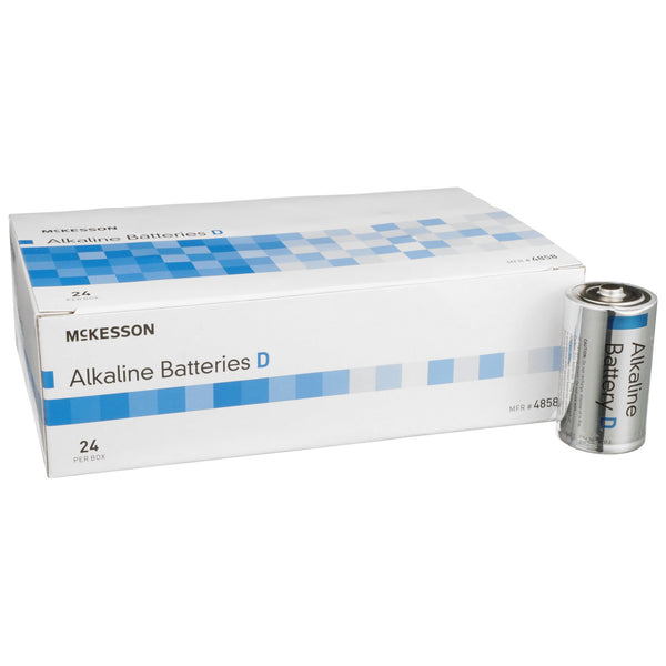 McKesson Alkaline Battery D Cell 1.5V Disposable 24 Pack (854615_BX) 24/BX