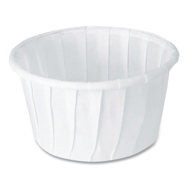 SOLO® Paper Portion Cups, 1.25 oz, White, 250/Bag, 20 Bags/Carton (SCC125U) Case of 5000