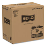 SOLO® Paper Portion Cups, 1.25 oz, White, 250/Bag, 20 Bags/Carton (SCC125U) Case of 5000