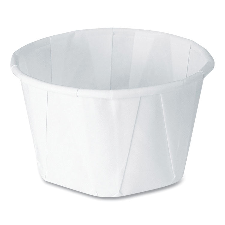 SOLO® Paper Portion Cups, 3.25 oz, White, 250/Bag, 20 Bags/Carton (SCC325)