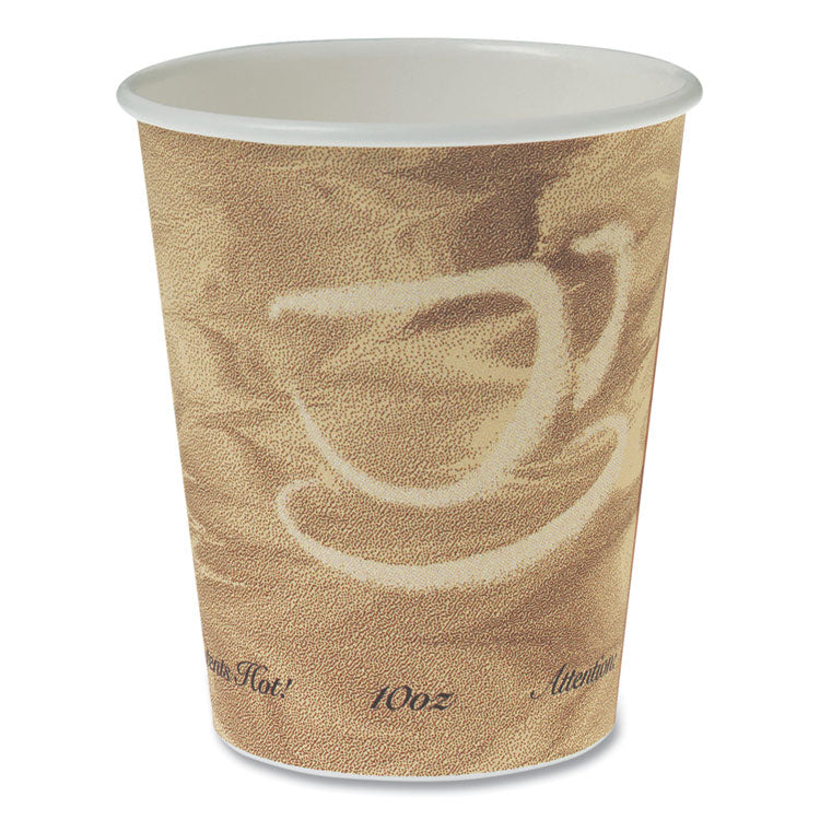 SOLO® Single Sided Poly Paper Hot Cups, 10 oz, Mistique Design, 50/Bag, 20 Bags/Carton (SCC370MS) Case of 1000