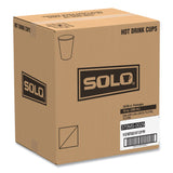 SOLO® Single Sided Poly Paper Hot Cups, 10 oz, Mistique Design, 50/Bag, 20 Bags/Carton (SCC370MS) Case of 1000