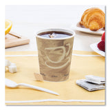 SOLO® Single Sided Poly Paper Hot Cups, 10 oz, Mistique Design, 50/Bag, 20 Bags/Carton (SCC370MS) Case of 1000