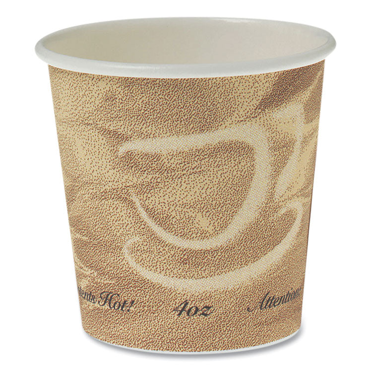 SOLO® Single Sided Poly Paper Hot Cups, 4 oz, Mistique Design, 1,000/Carton (SCC374MS) Case of 1000