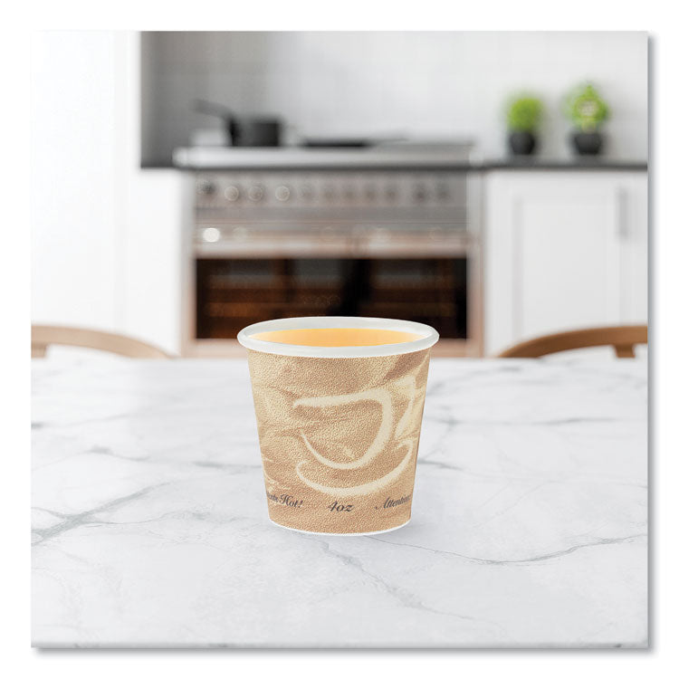 SOLO® Single Sided Poly Paper Hot Cups, 4 oz, Mistique Design, 1,000/Carton (SCC374MS) Case of 1000