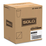 SOLO® Single-Sided Poly Paper Hot Cups, 6 oz, White, 50/Pack, 20 Packs/Carton (SCC376W) Case of 1000