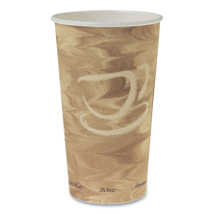 SOLO® Single Sided Poly Paper Hot Cups, 20 oz, Mistique Design, 40/Bag, 15 Bags/Carton (SCC420MS) Case of 600