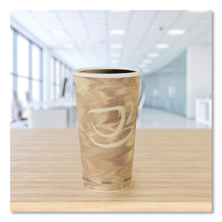 SOLO® Single Sided Poly Paper Hot Cups, 20 oz, Mistique Design, 40/Bag, 15 Bags/Carton (SCC420MS) Case of 600