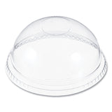 Dart® Plastic Dome Lid, No-Hole, Fits 9 oz to 22 oz Cups, Clear, 100/Sleeve, 10 Sleeves/Carton (DCCDNR662)
