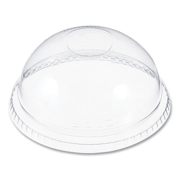 Dart® Plastic Dome Lid, No-Hole, Fits 9 oz to 22 oz Cups, Clear, 100/Sleeve, 10 Sleeves/Carton (DCCDNR662) Case of 1000