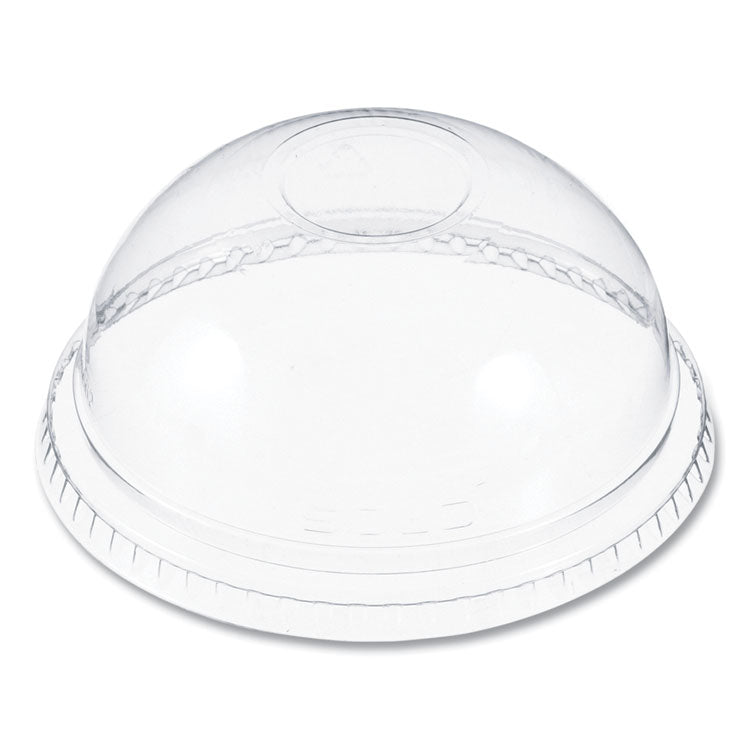 Dart® Plastic Dome Lid, No-Hole, Fits 9 oz to 22 oz Cups, Clear, 100/Sleeve, 10 Sleeves/Carton (DCCDNR662)