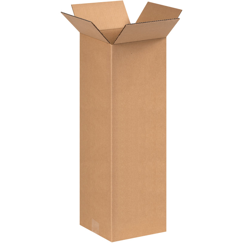 8 x 8 x 24" Tall Corrugated Boxes, Bundle Of 25 Bundle Of 25