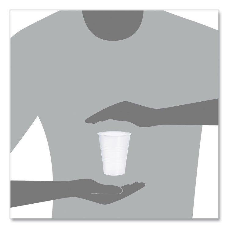 Dart® High-Impact Polystyrene Cold Cups, 9 oz, Translucent, 100 Cups/Sleeve, 25 Sleeves/Carton (DCCY9CT)