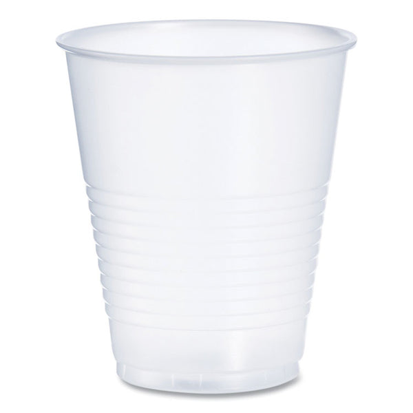Dart® High-Impact Polystyrene Squat Cold Cups, 12 oz, Translucent, 50 Cups/Sleeve, 20 Sleeves/Carton (DCCY12S)