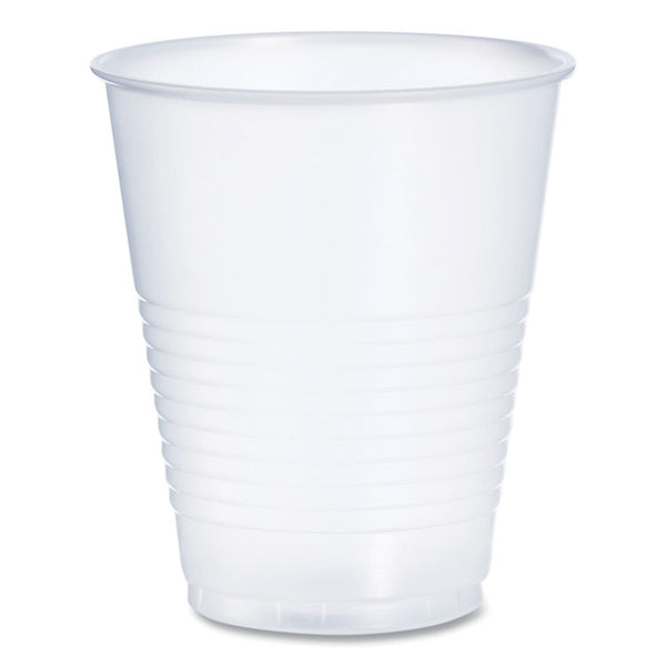 Dart® High-Impact Polystyrene Squat Cold Cups, 12 oz, Translucent, 50 Cups/Sleeve, 20 Sleeves/Carton (DCCY12S) Case of 1000