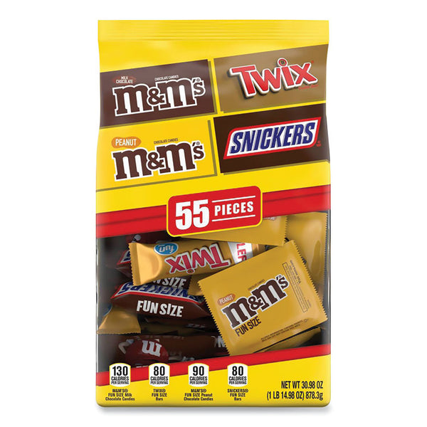 National Brand MARS, Hershey's and Wrigley's Fun Size Chocolate Variety, 168.81 oz Bag, 3/Carton, Ships in 1-3 Business Days (GRR60000726)