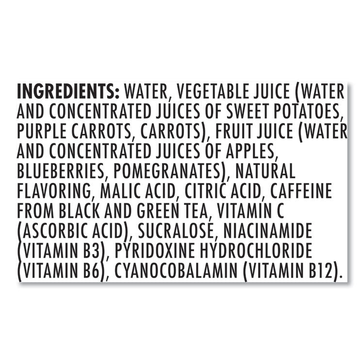 V-8® +ENERGY, Pomegranate Blueberry, 8 oz Can, 24/Carton, Ships in 1-3 Business Days (GRR35100014)