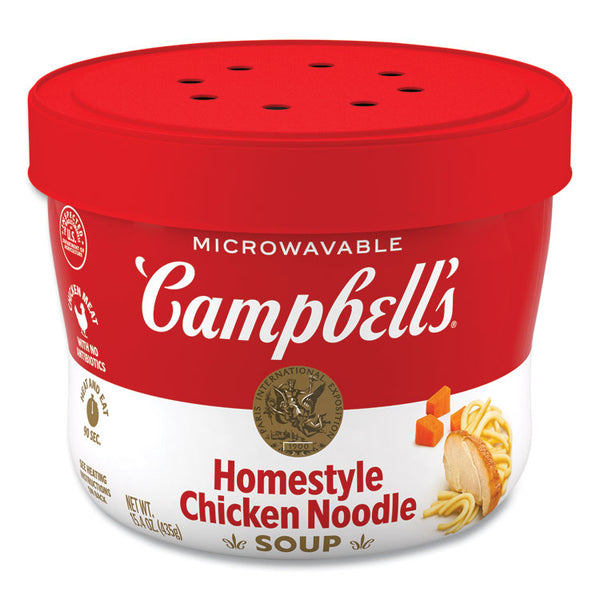 Campbell's® Homestyle Chicken Noodle Bowl, 15.4 oz, 8/Carton, Ships in 1-3 Business Days (GRR35100005) Case of 8